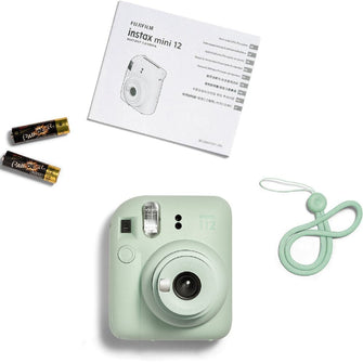 FUJIFILM,Fujifilm Instax Mini 12 Instant Film Camera - Mint Green - Gadcet.com