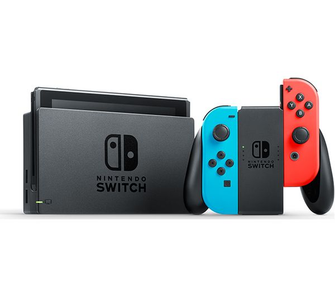 Nintendo,New Nintendo Switch 32GB with Two Wireless Controllers Neon Red & Blue - Gadcet.com