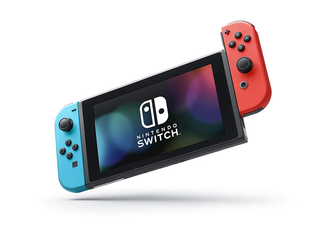 Nintendo,New Nintendo Switch 32GB with Two Wireless Controllers Neon Red & Blue - Gadcet.com