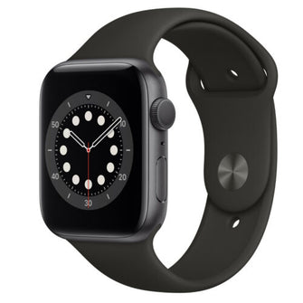 Apple,Apple Watch Series 6 Cellular - Space Grey Aluminium with Black Sports Band, 44 mm - Gadcet.com