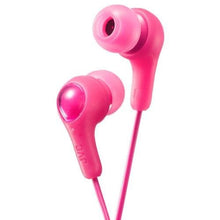 JVC HAFX7 Pink Gumy Plus In Ear Headphones Compatible with iPhone Pink